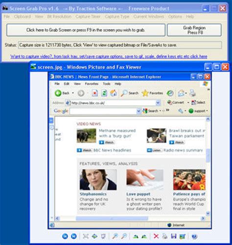 Free download of Portable Screen Grab Professional 2.0